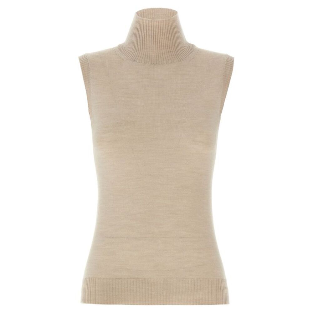 Sportmax Beige Virgin Wool Women's Cardigan